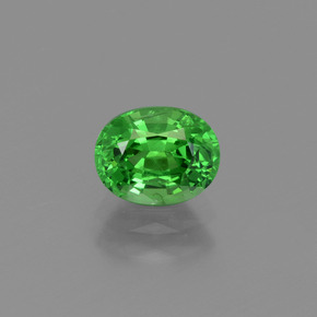 Grenat Tsavorite Vert Électrique naturelle Coupe ovale, 1.01 ct, VS