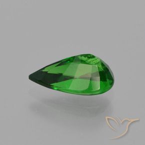 Grenat Tsavorite Vert intense naturelle En forme de poire, 1.18 ct, SI