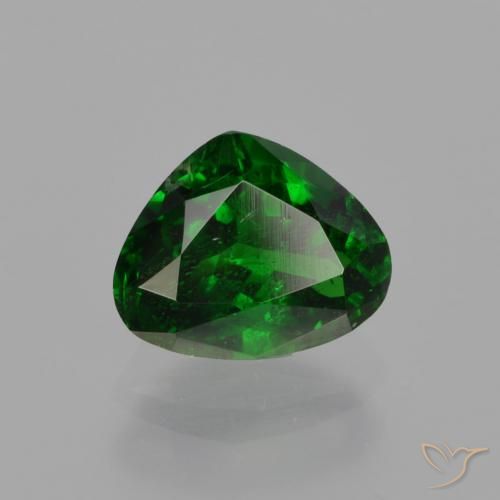 Grenat Tsavorite Forêt verte naturelle En forme de poire, 1.31 ct, SI