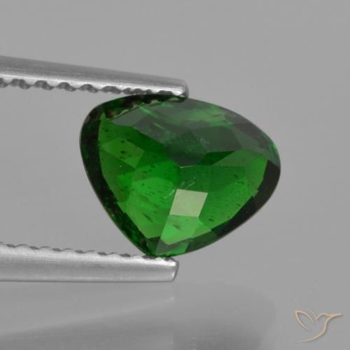 Grenat Tsavorite Forêt verte naturelle En forme de poire, 1.31 ct, SI