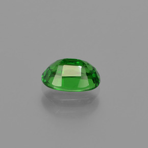 Grenat tsavorite vert naturelle coupe ovale, 1,02 ct, VS