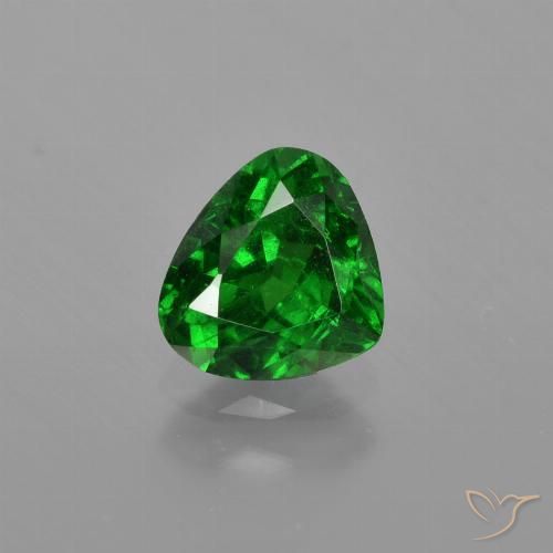 Grenat tsavorite vert naturelle en forme de poire, 1,06 ct, VS-SI
