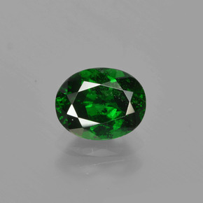 Grenat tsavorite vert naturelle coupe ovale, 1,12 ct, VS-SI