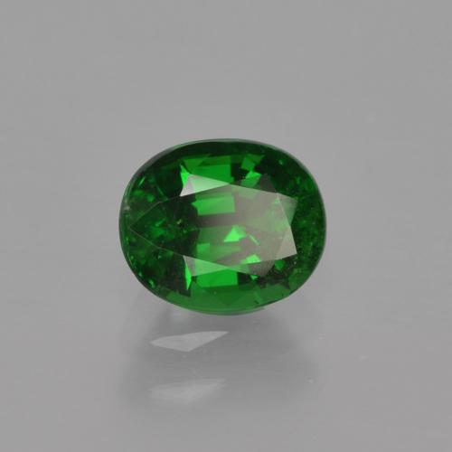 Grenat tsavorite vert foncé naturelle coupe ovale, 0,96 ct, VS