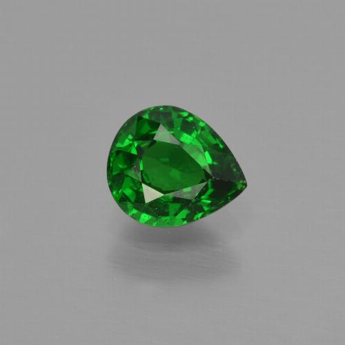Grenat tsavorite vert naturelle en forme de poire, 0,88 ct, VS-SI