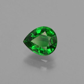 Grenat tsavorite vert naturelle en forme de poire, 0,88 ct, VS-SI