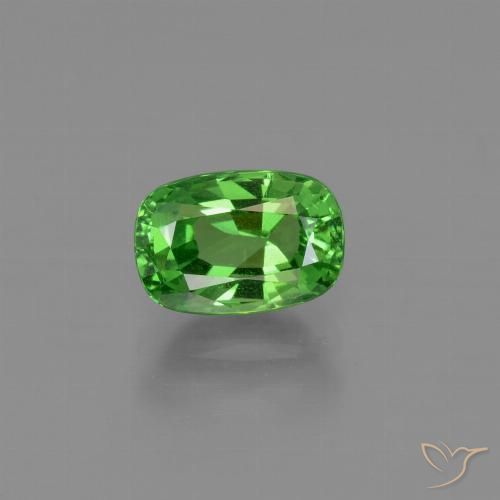 Grenat Tsavorite Vert forêt clair naturelle Coupe coussin, 1.02 ct, VS