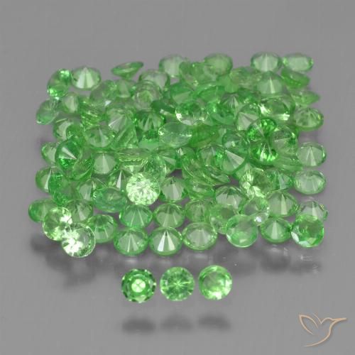 4.66ctw Naturel Vert éclatant Grenat Tsavorite, Tour, VS