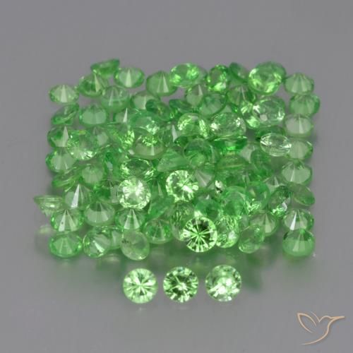4.76ctw Naturel Vert éclatant Grenat Tsavorite, Tour, VS