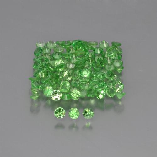 Achetez naturel 3,73ct vert grenat tsavorite gems, coupe roude, en provenance kenya chez gemselect. en stock, livraison internationale!