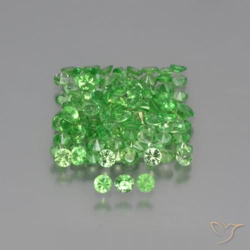 3.98ctw Naturel Vert éclatant Grenat Tsavorite, Tour, VS