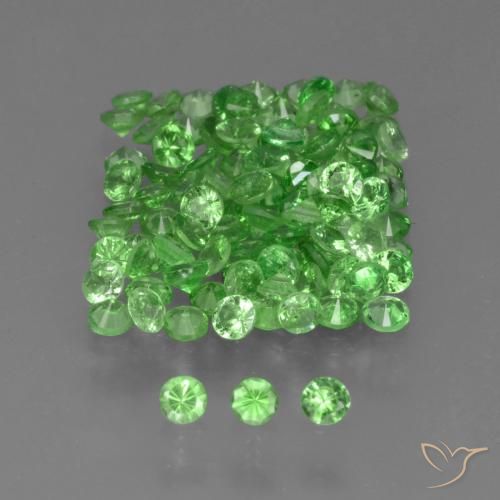 4.10ctw Naturel Vert éclatant Grenat Tsavorite, Tour, VS