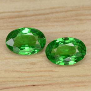 Achetez naturel 0,85ct vert grenat tsavorite gems, coupe ovale, en provenance tanzanie chez gemselect. en stock, livraison internationale!