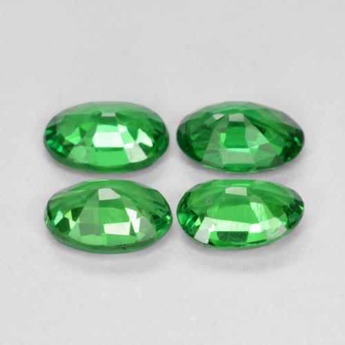 Achetez naturel 1.46ct Vert intense Grenat Tsavorite gems, Coupe ovale, En provenance Tanzanie chez GemSelect. En stock, livraison internationale!