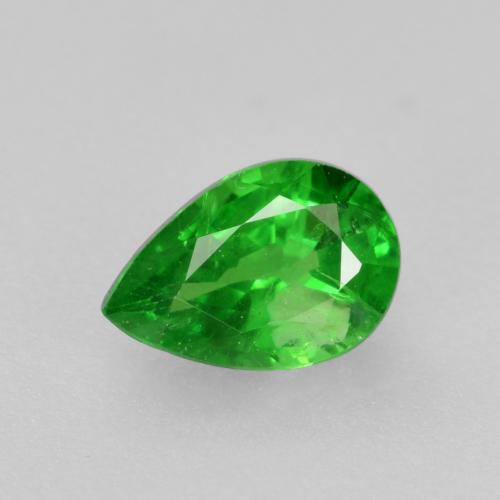 Grenat Tsavorite Vert clair naturelle En forme de poire, 0.46 ct, VS