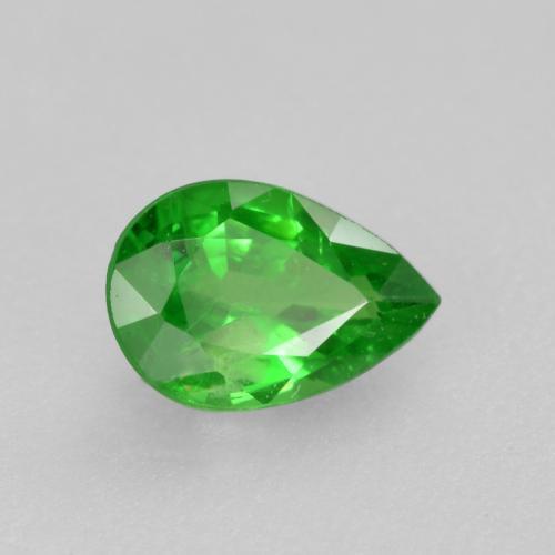 Grenat Tsavorite Vert clair naturelle En forme de poire, 0.46 ct, VS