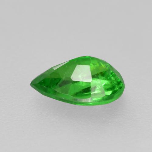 Grenat Tsavorite Vert clair naturelle En forme de poire, 0.46 ct, VS