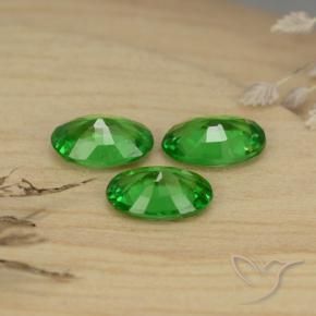 Achetez naturel 1,30ct vert grenat tsavorite gems, coupe ovale, en provenance tanzanie chez gemselect. en stock, livraison internationale!