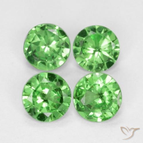 1.08ctw Naturel Vert clair Grenat Tsavorite, Tour, VS