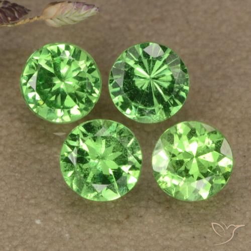 Achetez naturel 1,19ct vert grenat tsavorite gems, coupe roude, en provenance tanzanie chez gemselect. en stock, livraison internationale!