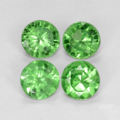 Achetez naturel 0.93ct Vert moyen Grenat Tsavorite gems, Coupe roude, En provenance Tanzanie chez GemSelect. En stock, livraison internationale!
