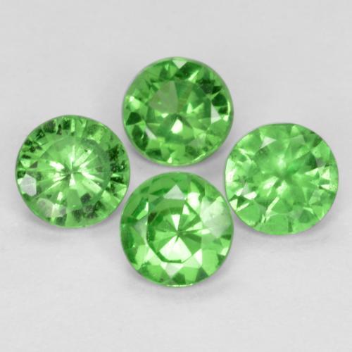 Achetez naturel 0.93ct Vert moyen Grenat Tsavorite gems, Coupe roude, En provenance Tanzanie chez GemSelect. En stock, livraison internationale!