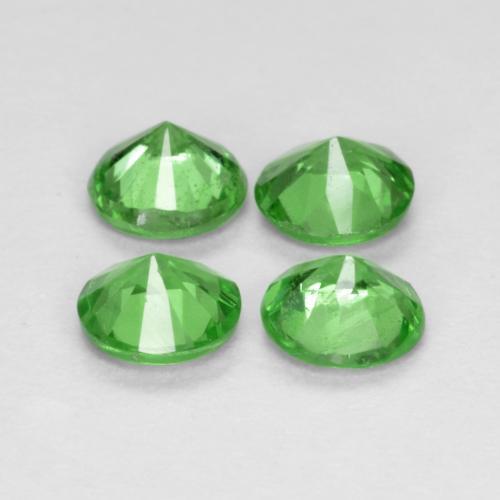 Achetez naturel 0.93ct Vert moyen Grenat Tsavorite gems, Coupe roude, En provenance Tanzanie chez GemSelect. En stock, livraison internationale!