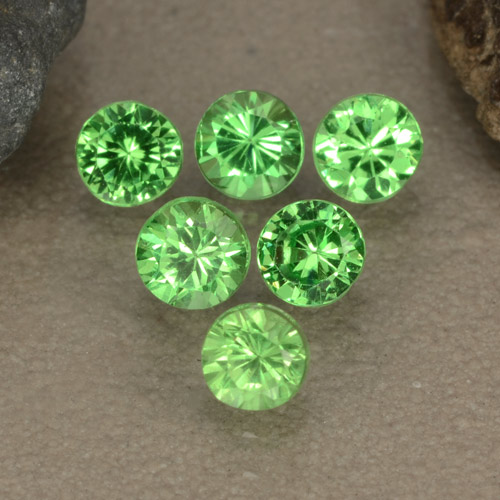 Achetez naturel 1,23ct vert grenat tsavorite gems, coupe roude, en provenance tanzanie chez gemselect. en stock, livraison internationale!