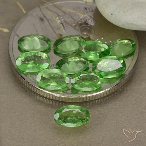 Shop natural 2.27ct Vert forêt clair Grenat Tsavorite gems, ovale, from Tanzanie at GemSelect. In stock, global shipping!