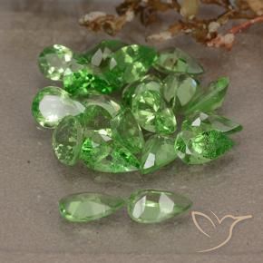 Achetez naturel 4,77ct vert grenat tsavorite gems, en forme de poire, en provenance tanzanie chez gemselect. en stock, livraison internationale!