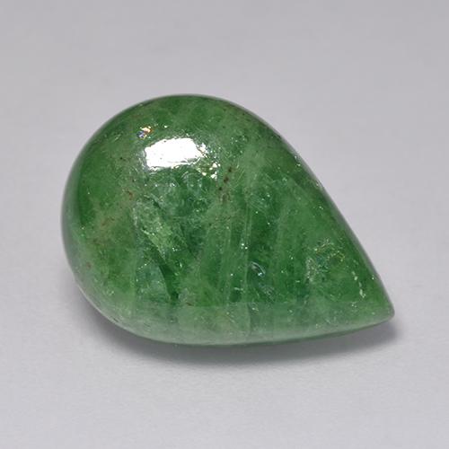 Grenat tsavorite vert naturelle en forme de poire, 12,26 ct, translucide