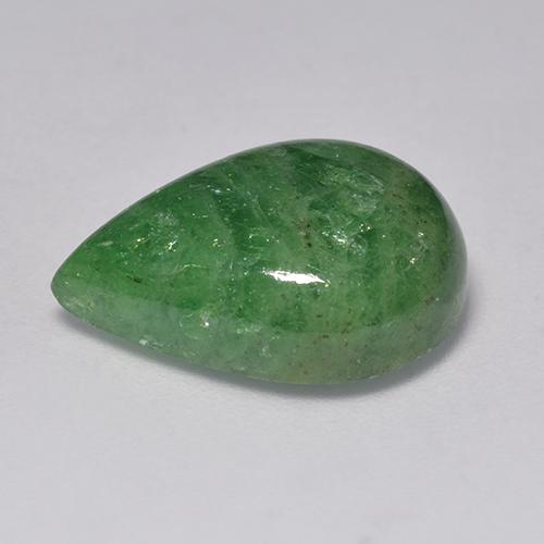 Grenat tsavorite vert naturelle en forme de poire, 12,26 ct, translucide