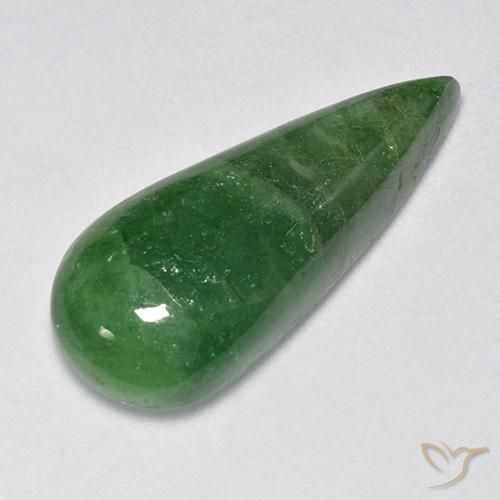 Grenat Tsavorite Vert terreux naturelle En forme de poire, 10.89 ct, Translucide