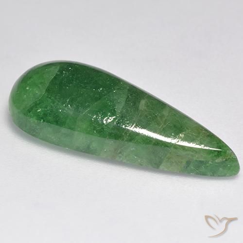 Grenat Tsavorite Vert terreux naturelle En forme de poire, 10.89 ct, Translucide