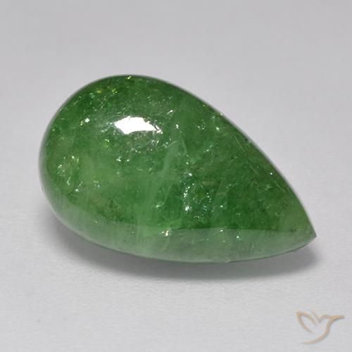 7.32ct Naturel Vert moyen Grenat Tsavorite, En forme de poire, Translucide