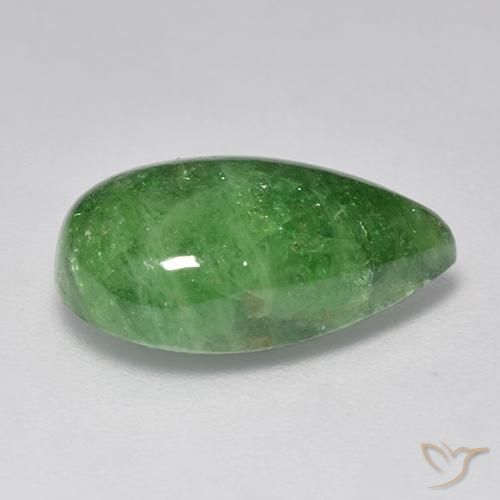 Grenat Tsavorite Vert moyen naturelle En forme de poire, 7.32 ct, Translucide