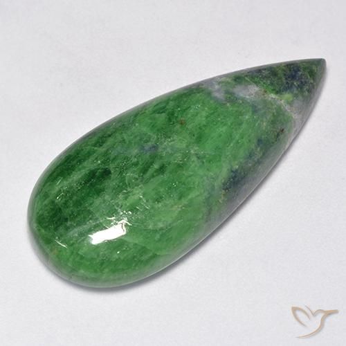 29.23ct Naturel Vert foncé Grenat Tsavorite, En forme de poire, Opaque