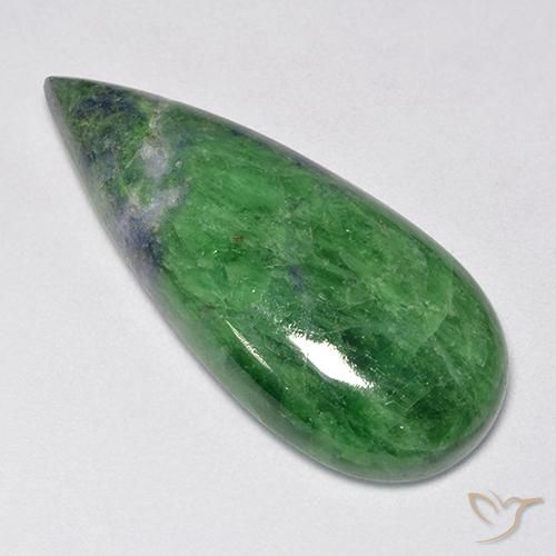 Grenat Tsavorite Vert foncé naturelle En forme de poire, 29.23 ct, Opaque