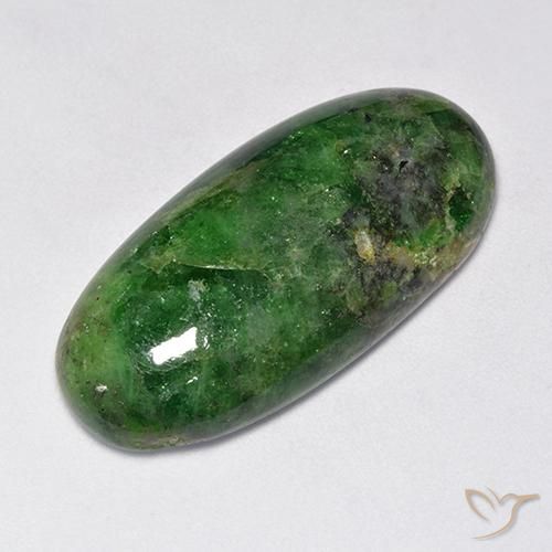 33.54ct Naturel Vert foncé Grenat Tsavorite, ovale, Opaque