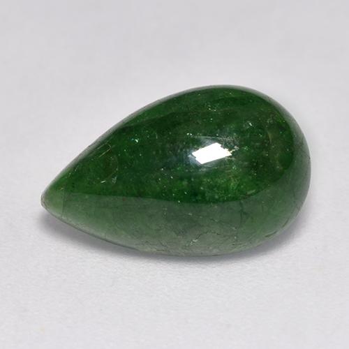 Grenat Tsavorite Vert foncé naturelle En forme de poire, 5.35 ct, Translucide
