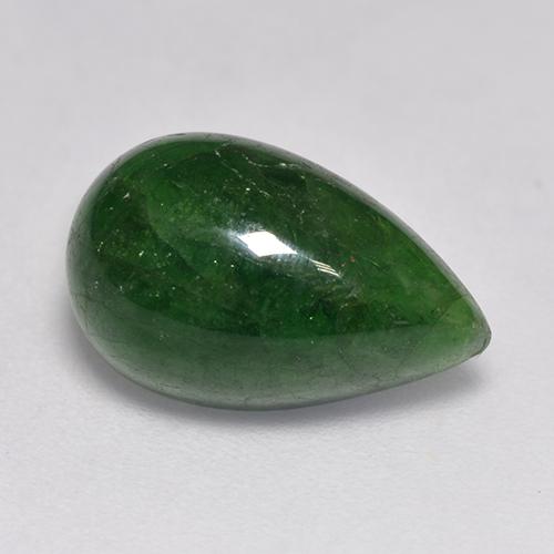 Grenat Tsavorite Vert foncé naturelle En forme de poire, 5.35 ct, Translucide