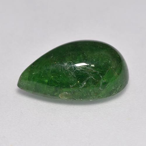Grenat Tsavorite Vert foncé naturelle En forme de poire, 5.35 ct, Translucide