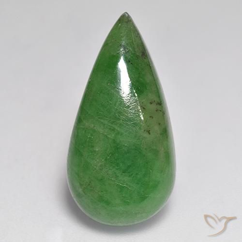 12.84ct Naturel Vert moyen Grenat Tsavorite, En forme de poire, Translucide