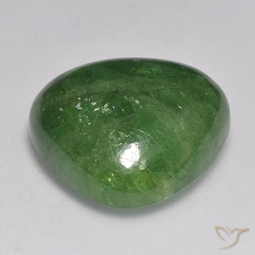 Grenat Tsavorite Vert moyen-foncé naturelle Trillion, 15.24 ct, Translucide