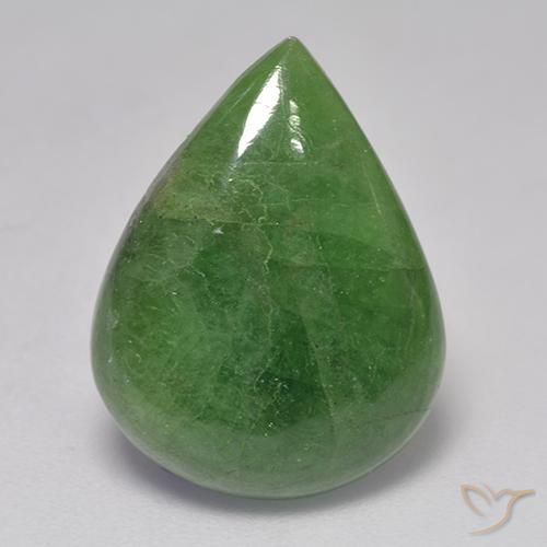 9.99ct Naturel Vert moyen Grenat Tsavorite, En forme de poire, Translucide