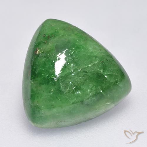 Grenat Tsavorite Vert naturelle Trillion, 8.51 ct, Translucide