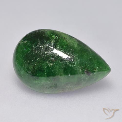 Grenat Tsavorite Vert pin naturelle En forme de poire, 9.89 ct, Translucide