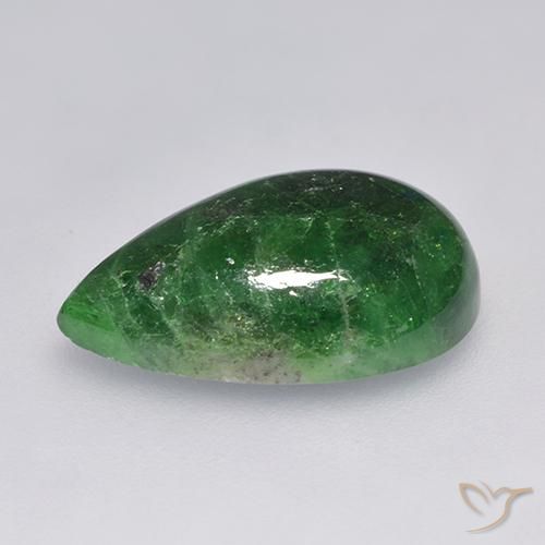 Grenat Tsavorite Vert pin naturelle En forme de poire, 9.89 ct, Translucide