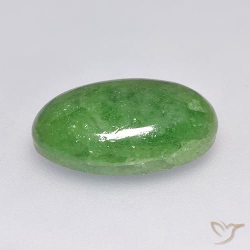 Grenat Tsavorite Vert foncé naturelle ovale, 8.01 ct, Translucide