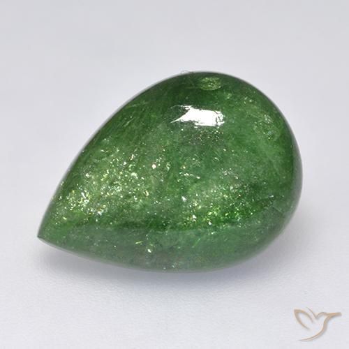 Grenat Tsavorite Vert moyen naturelle En forme de poire, 10.24 ct, Translucide
